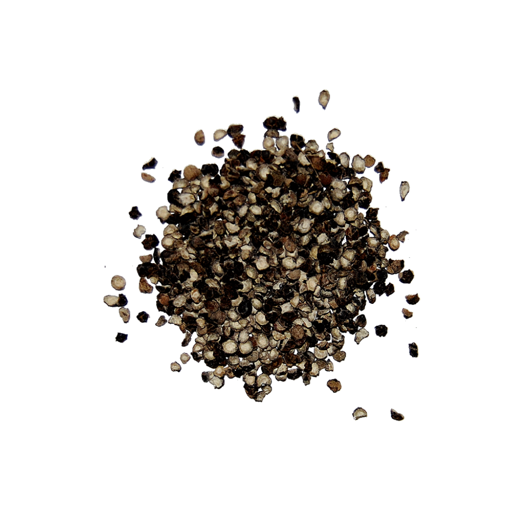 Black And White Mixed Peppercorns With Coarse Ground Seasoning PNG Image
