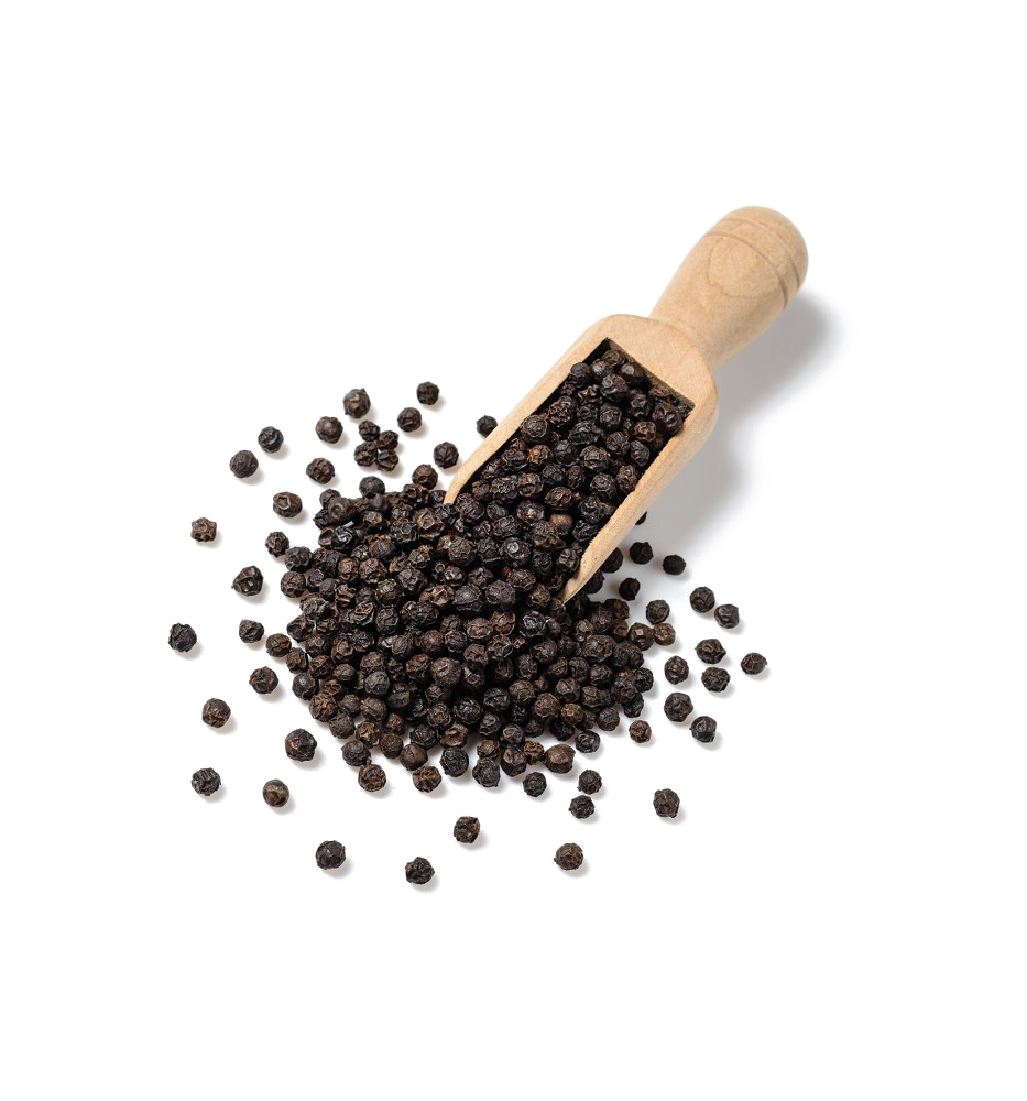 Black Pepper Grinder With Wooden Handle And Ground Pepper Scatter PNG Clipart