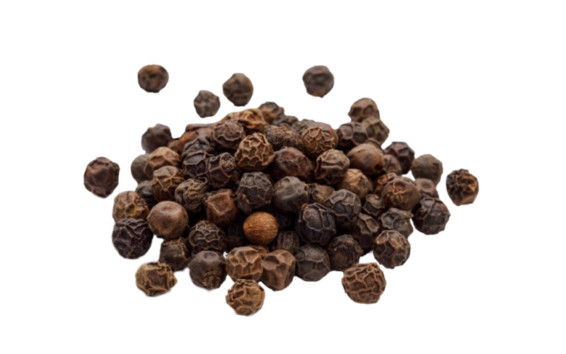 Dark Whole Black Peppercorns Forming A Compact Heap PNG Clipart