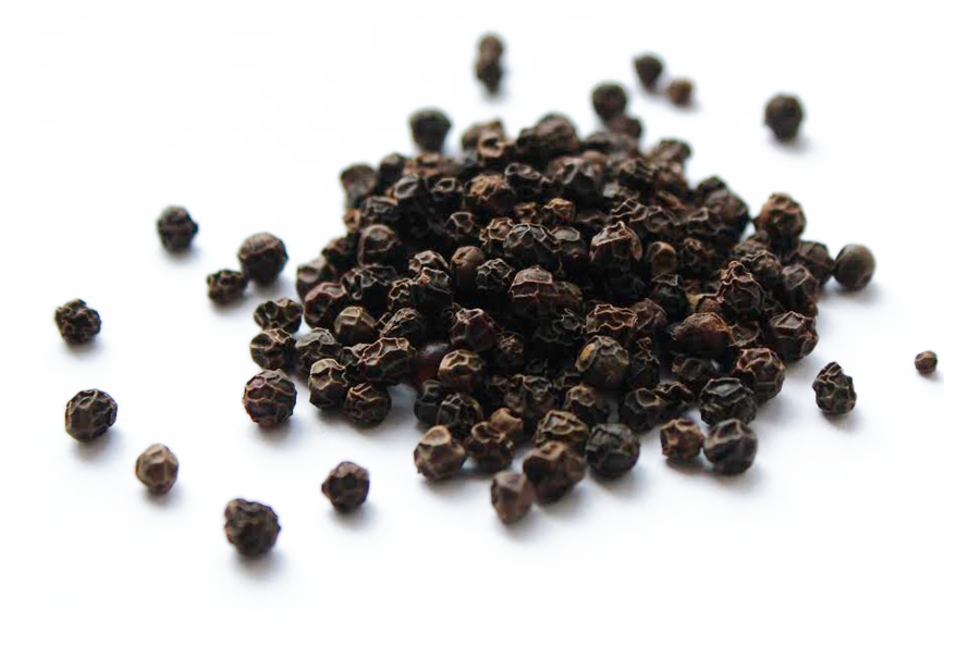 Fresh Whole Black Peppercorns Scattered Across Transparent Background PNG