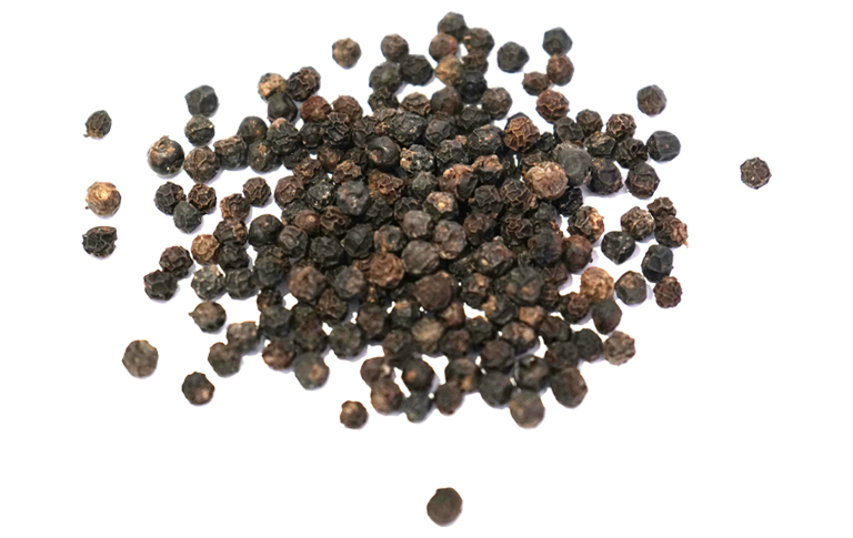 Green And Black Peppercorns Mixed In A Natural Spice Scatter PNG Image