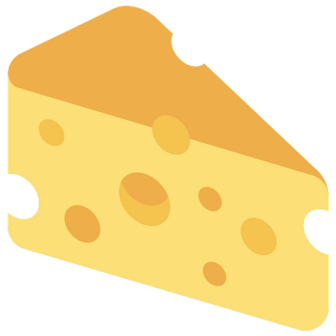 Cute Cartoon Cheese Wedge With Orange Shading And Friendly Style PNG