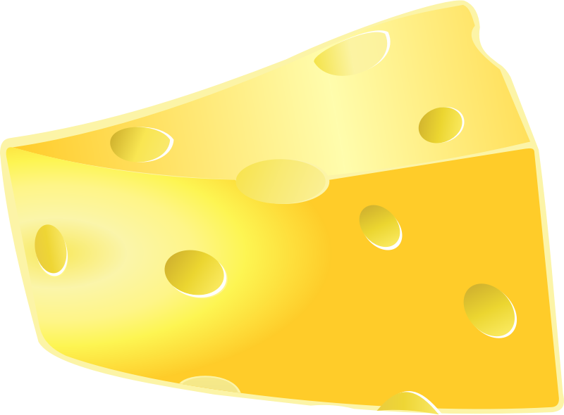 Large Holey Swiss Cheese Block With Bright Yellow Color Transparent PNG Image