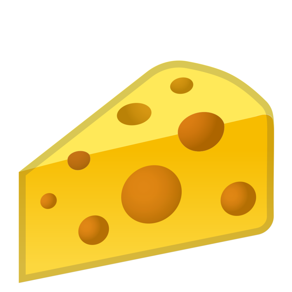Simple Cartoon Swiss Cheese Wedge With Large Round Holes Transparent PNG
