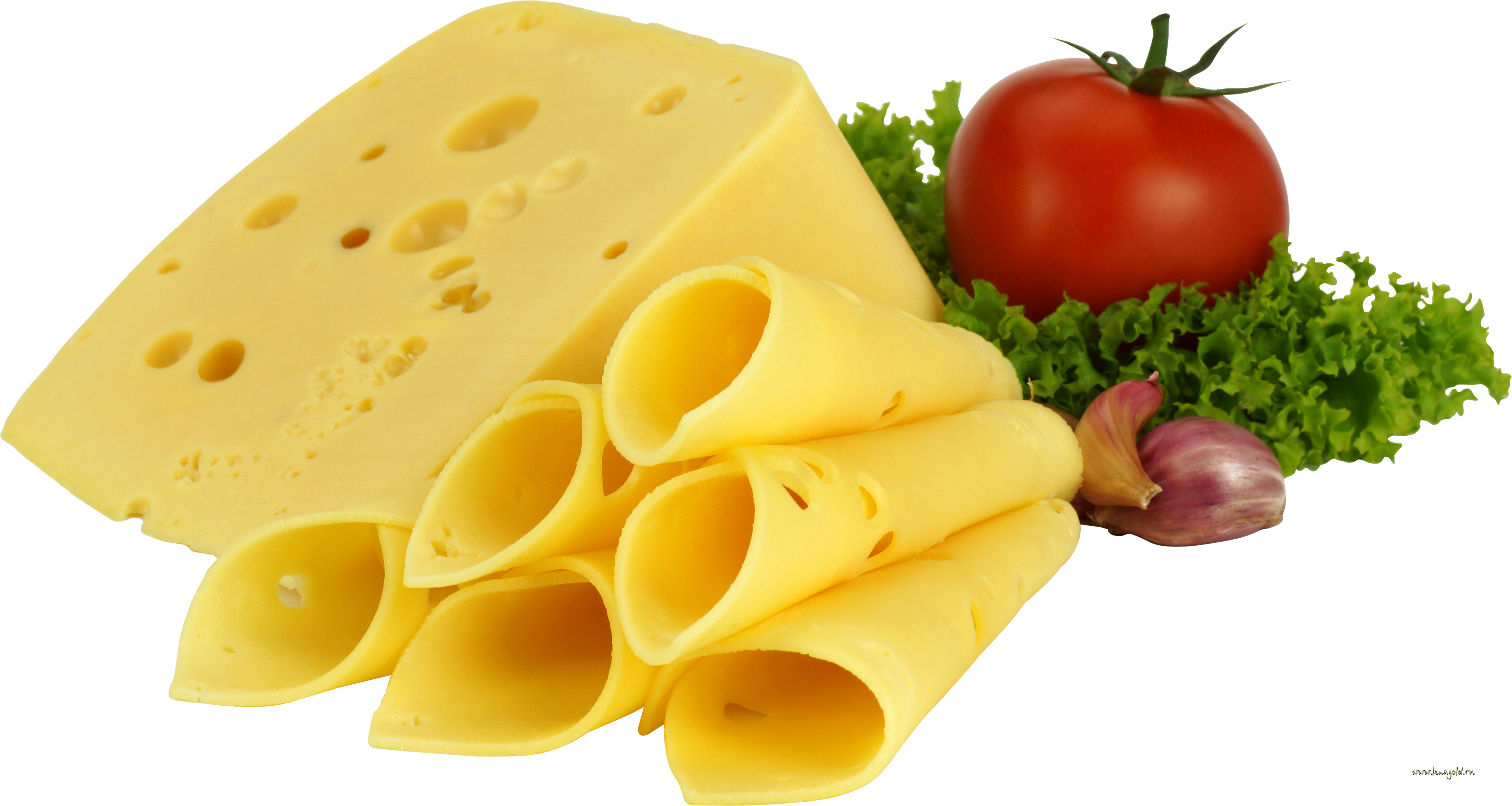 Sliced Swiss Cheese Wedge With Tomatoes And Grapes Transparent PNG