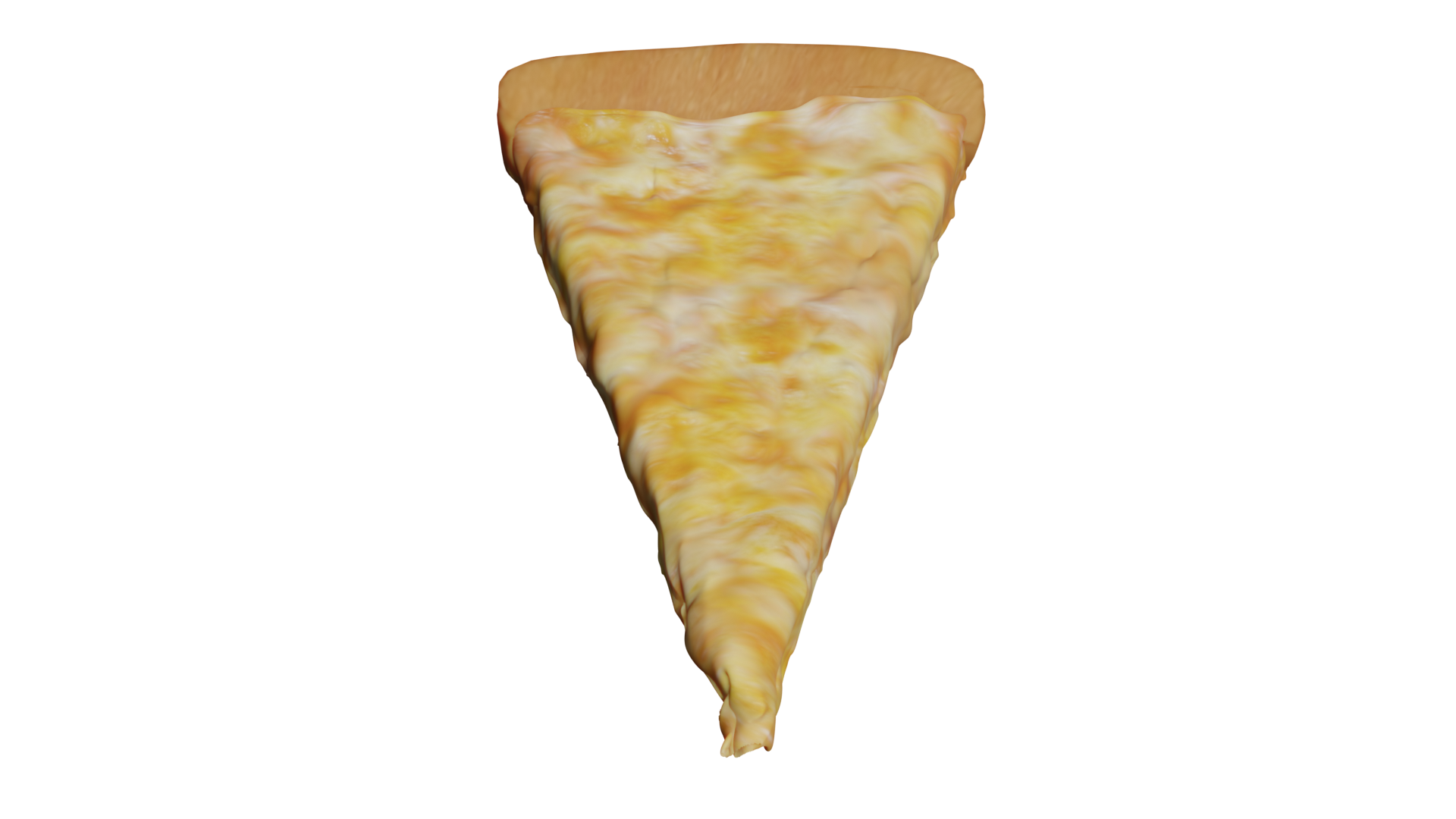 Small Triangular Cheese Slice With Golden Surface Isolated PNG Clipart