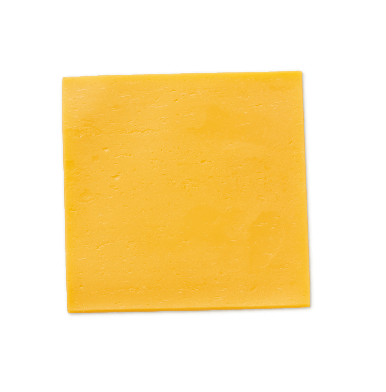Square Block Of Golden Cheddar Cheese With Smooth Surface PNG Clipart