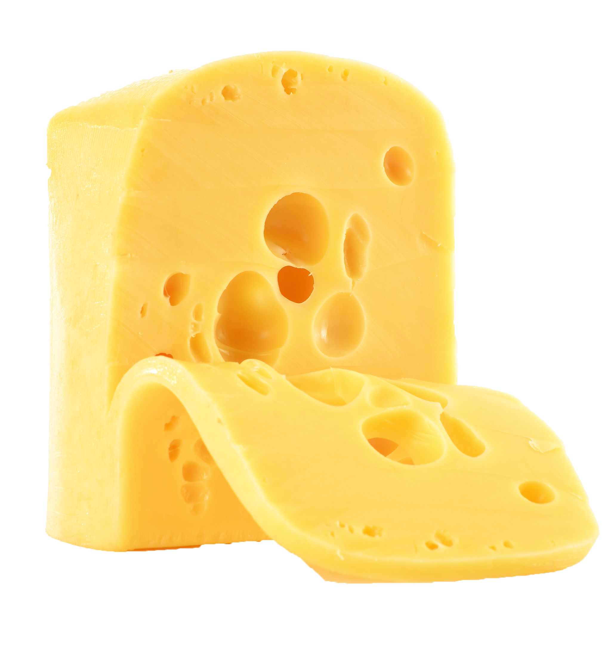 Swiss Cheese Wedge And Slices With Large Round Holes PNG Clipart