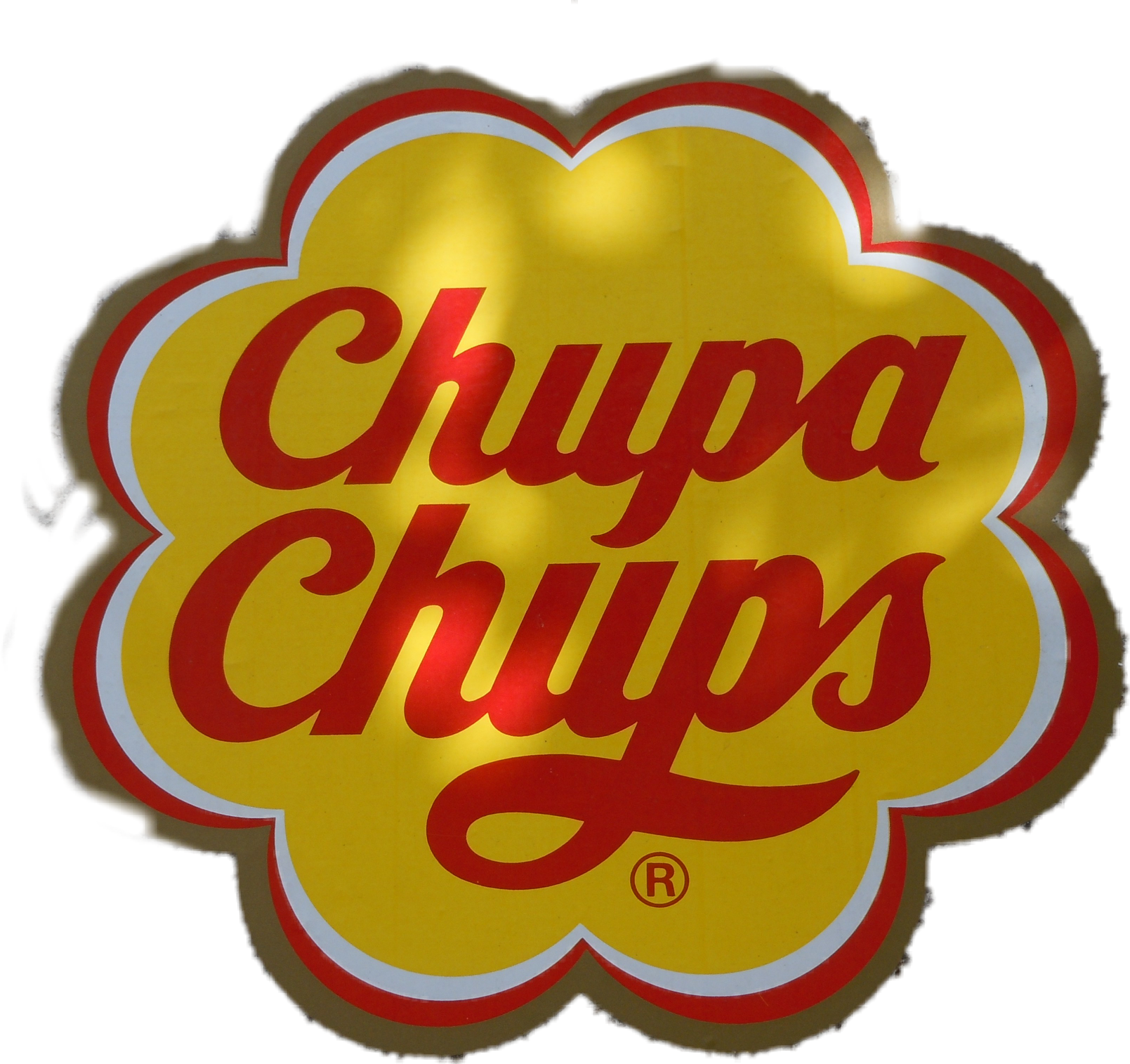 Chupa Chups Classic Yellow Red Brand Logo Transparent Background PNG