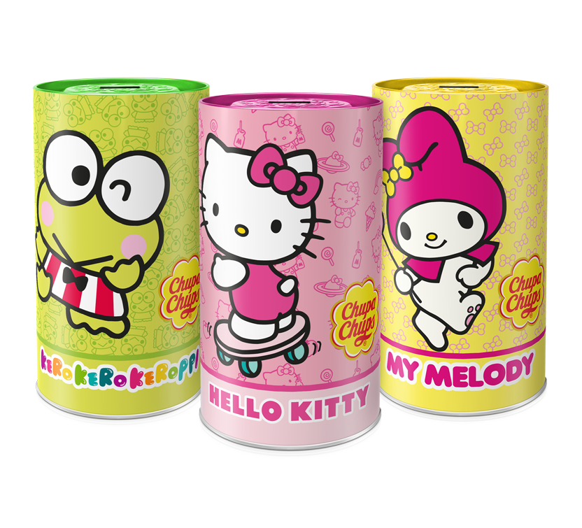 Chupa Chups Hello Kitty And My Melody Candy Tube Collection PNG Image