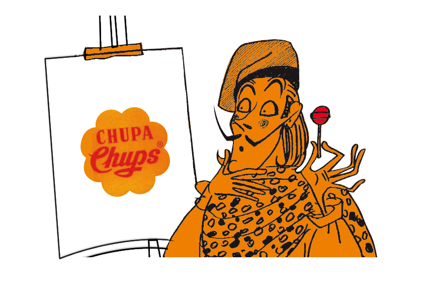 Chupa Chups Tattoo Candy Illustration With Logo And Character Artwork PNG