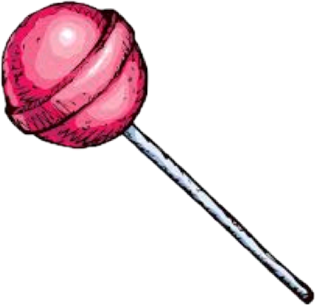 Pink Wrapped Chupa Chups Lollipop With Dark Stick Isolated PNG Image