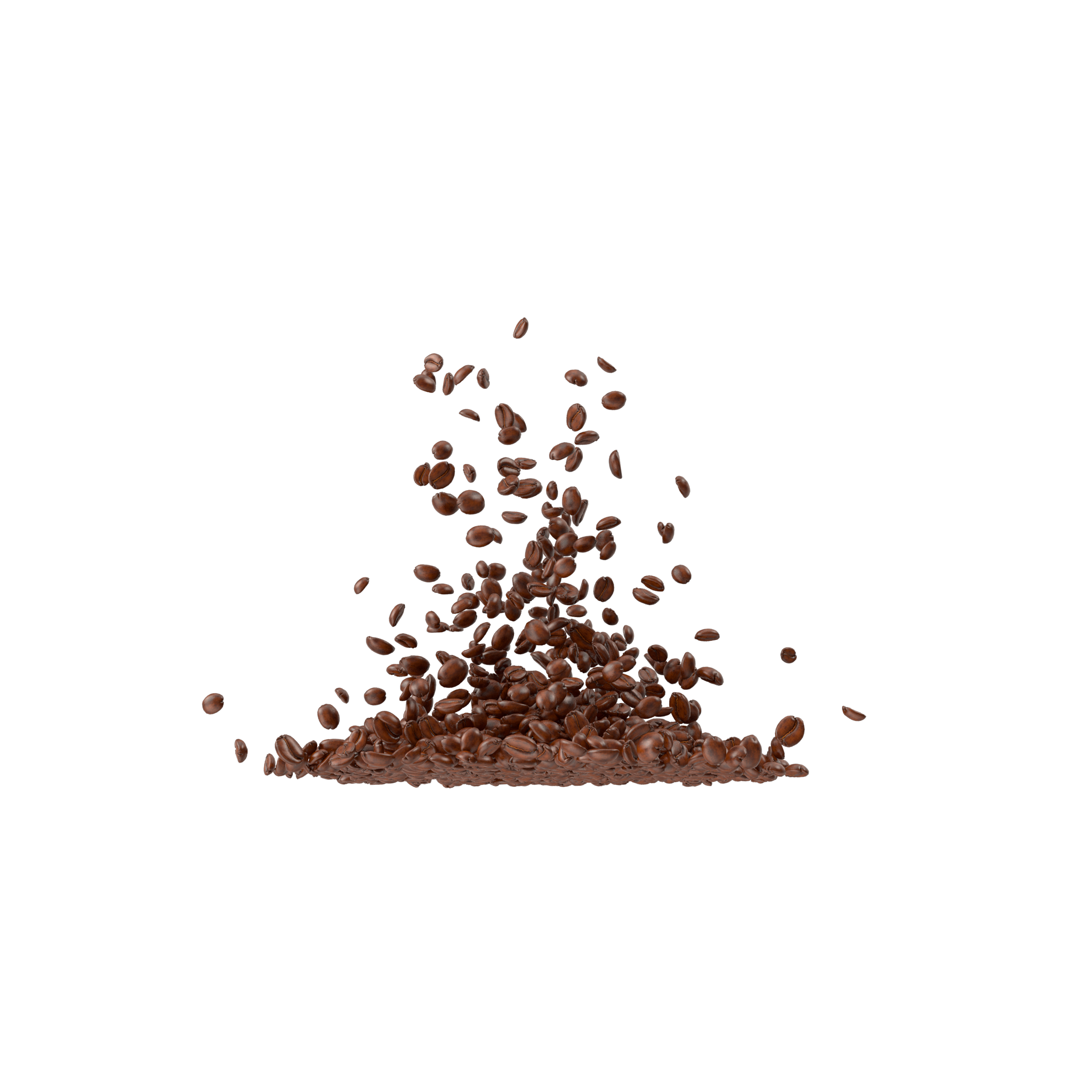 Coffee Grounds Sprinkling Down Into A Small Central Pile PNG Clipart