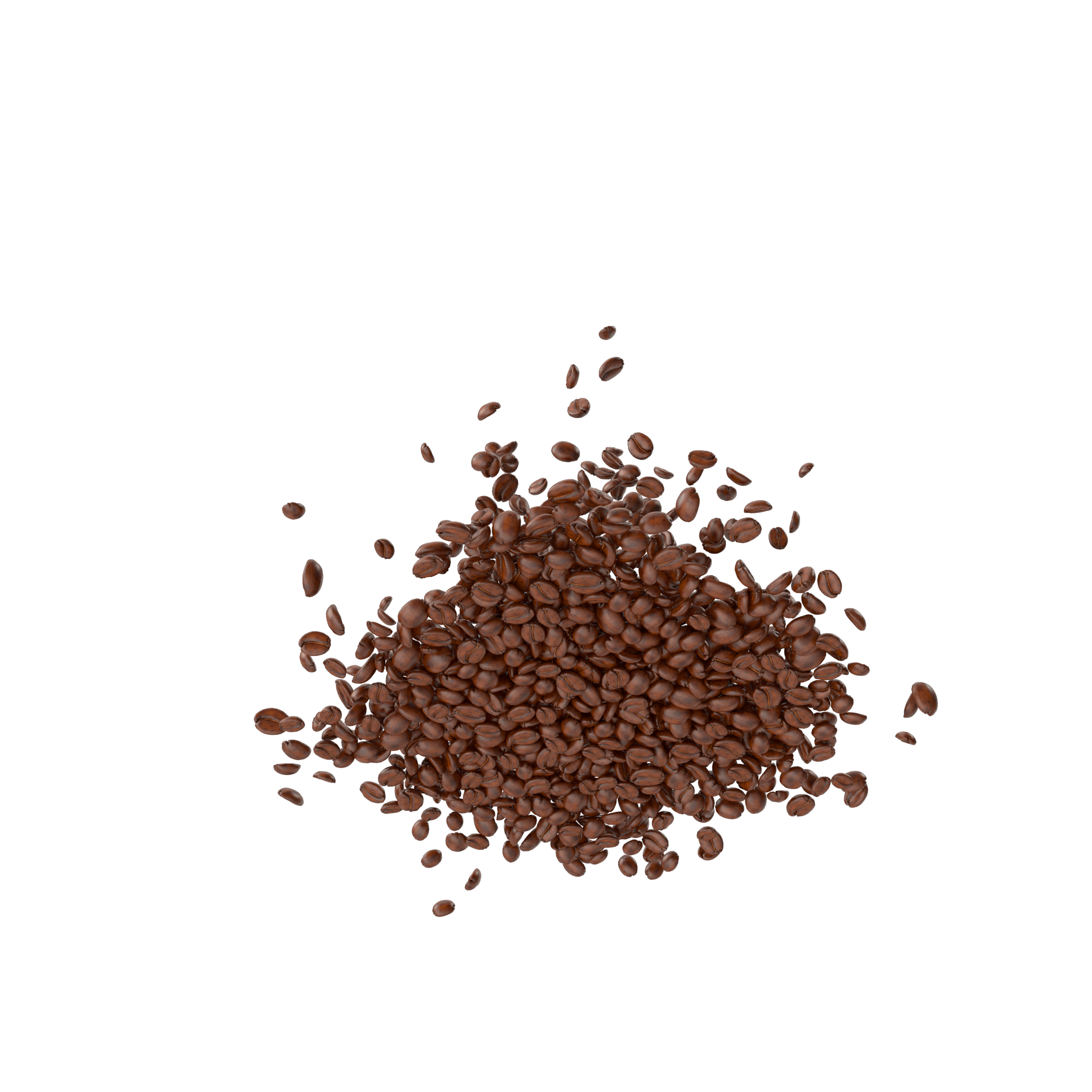 Fine Ground Coffee Powder Small Pile Isolated Transparent PNG Image