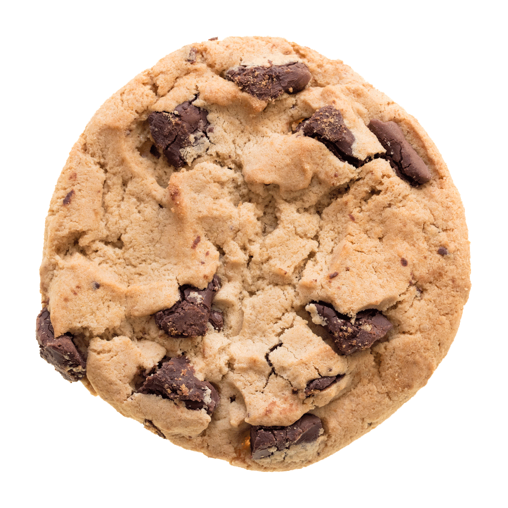 Crumbly Chocolate Chip Cookie Texture Close Up PNG Image