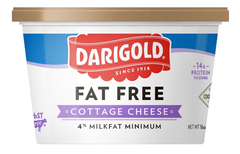 Darigold Fat Free Cottage Cheese Blue And White Tub PNG Product Photo
