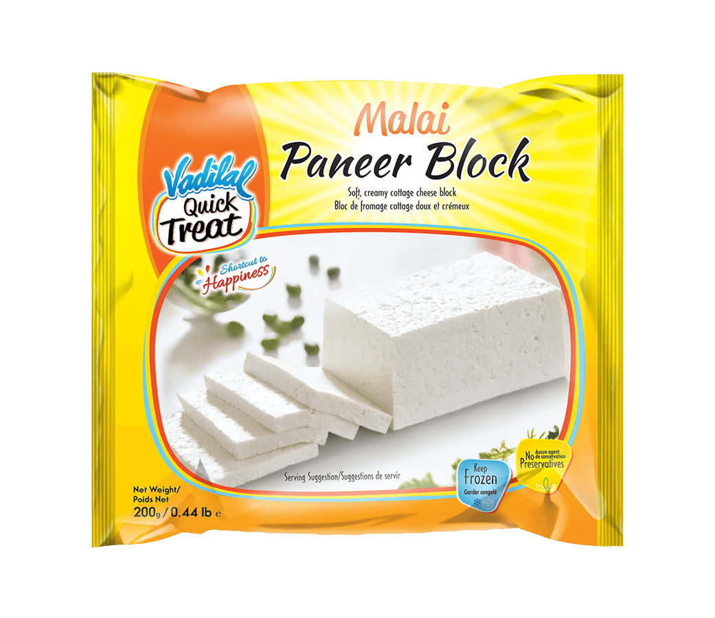 Haldiram Paneer Block Cheese Blue And Yellow Package PNG Product Image