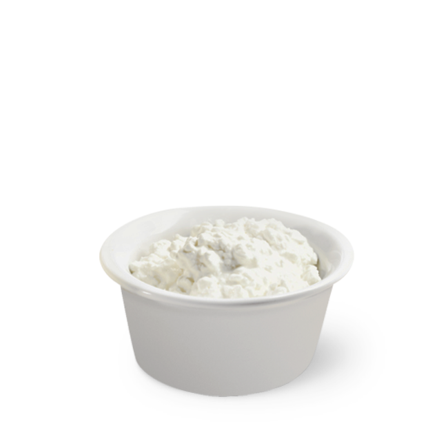 Small White Serving Bowl Filled With Cottage Cheese Curds PNG Clipart