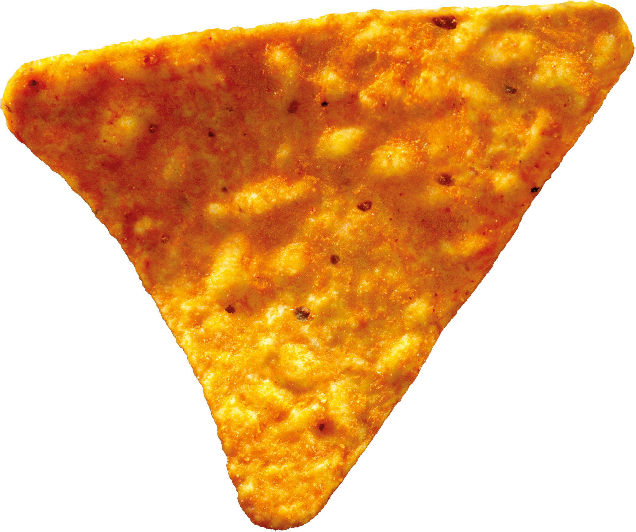 Close Up Single Seasoned Doritos Triangle Chip Transparent PNG Image