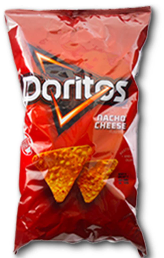 Doritos Spicy Flamin Hot Tortilla Chips Red Bag PNG Product Image