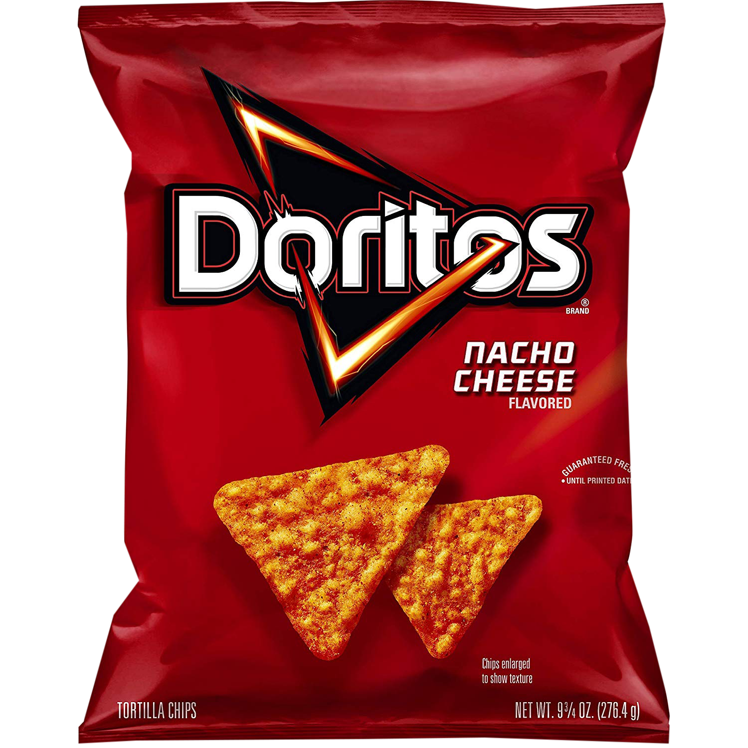 Doritos Taco Flavor Tortilla Chips Red Bag Isolated PNG Product Photo