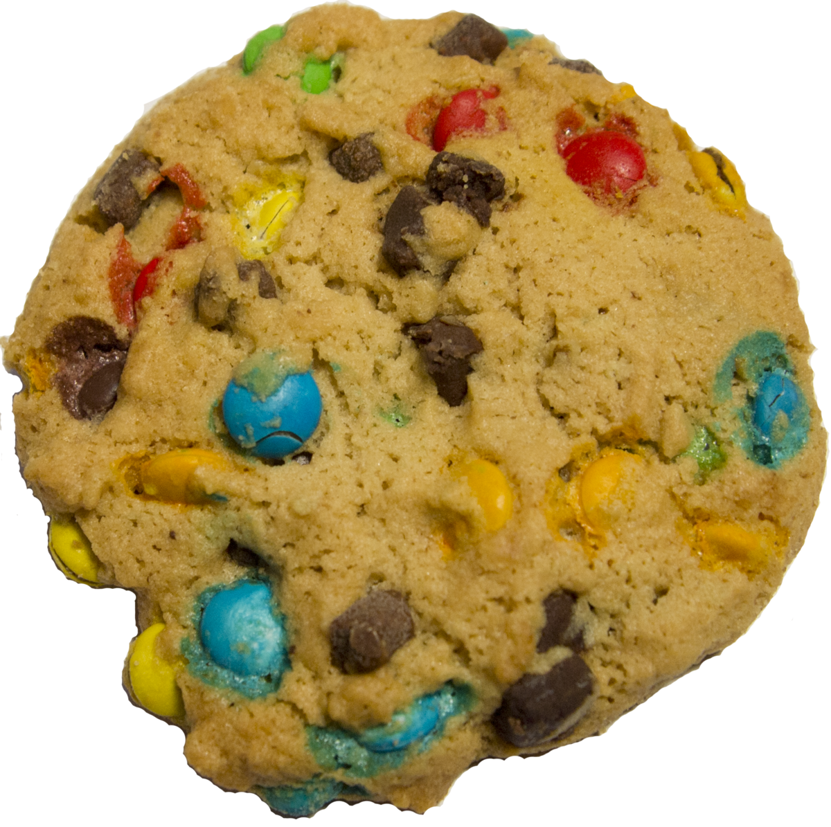Colorful Candy Chocolate Chip Cookie Isolated Transparent PNG Image