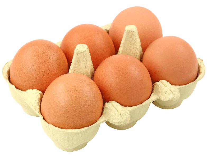 Brown Eggs Nestled In Beige Pulp Carton Transparent PNG Image