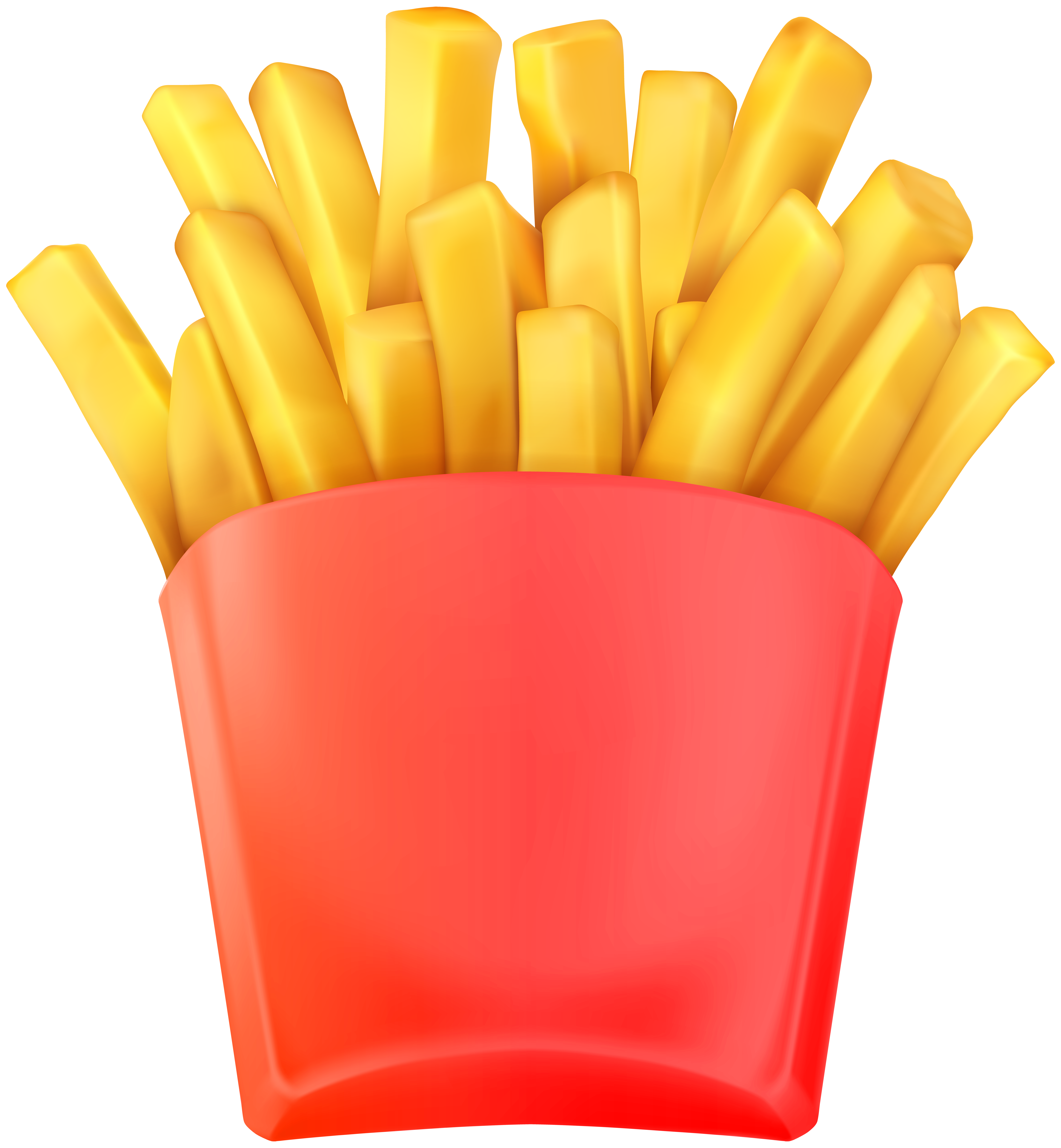 Dairy Queen Fries In Blue And Red Branded Carton PNG Product Art