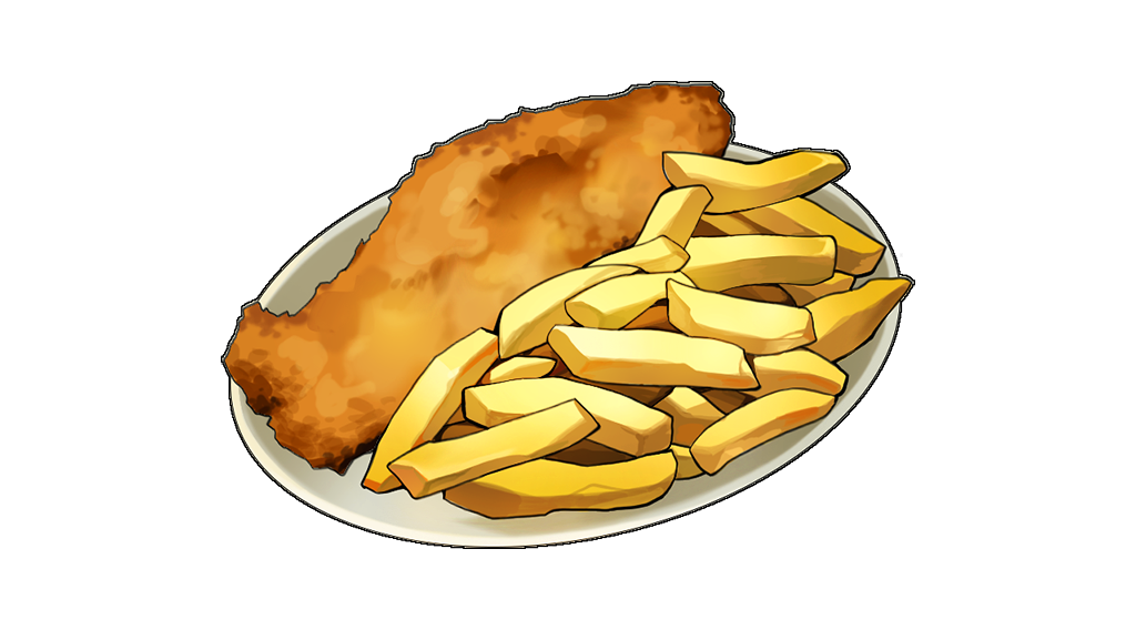 Grilled Chicken And French Fries On White Dinner Plate PNG Photo