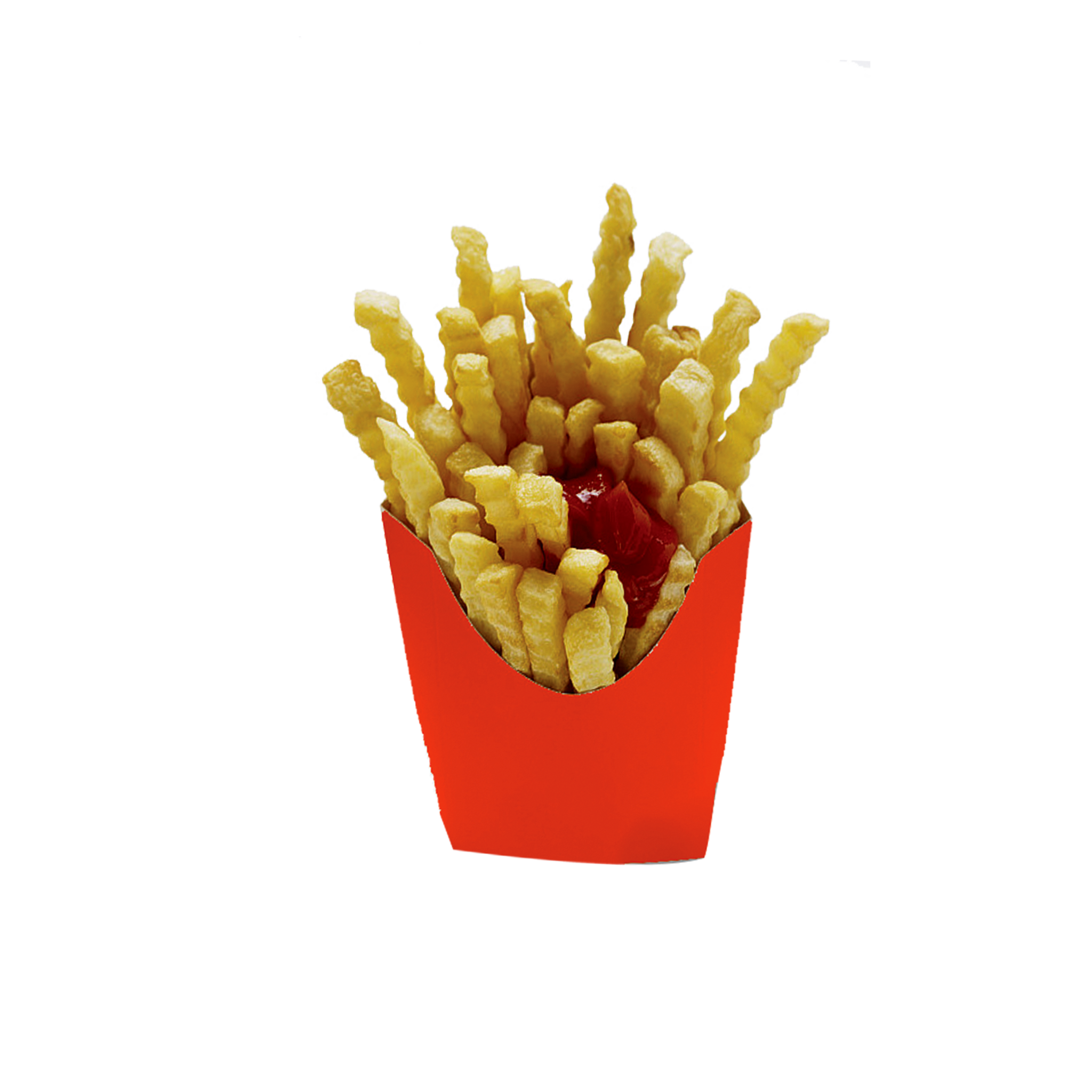 Mini Red French Fries Takeout Carton Transparent PNG Clipart
