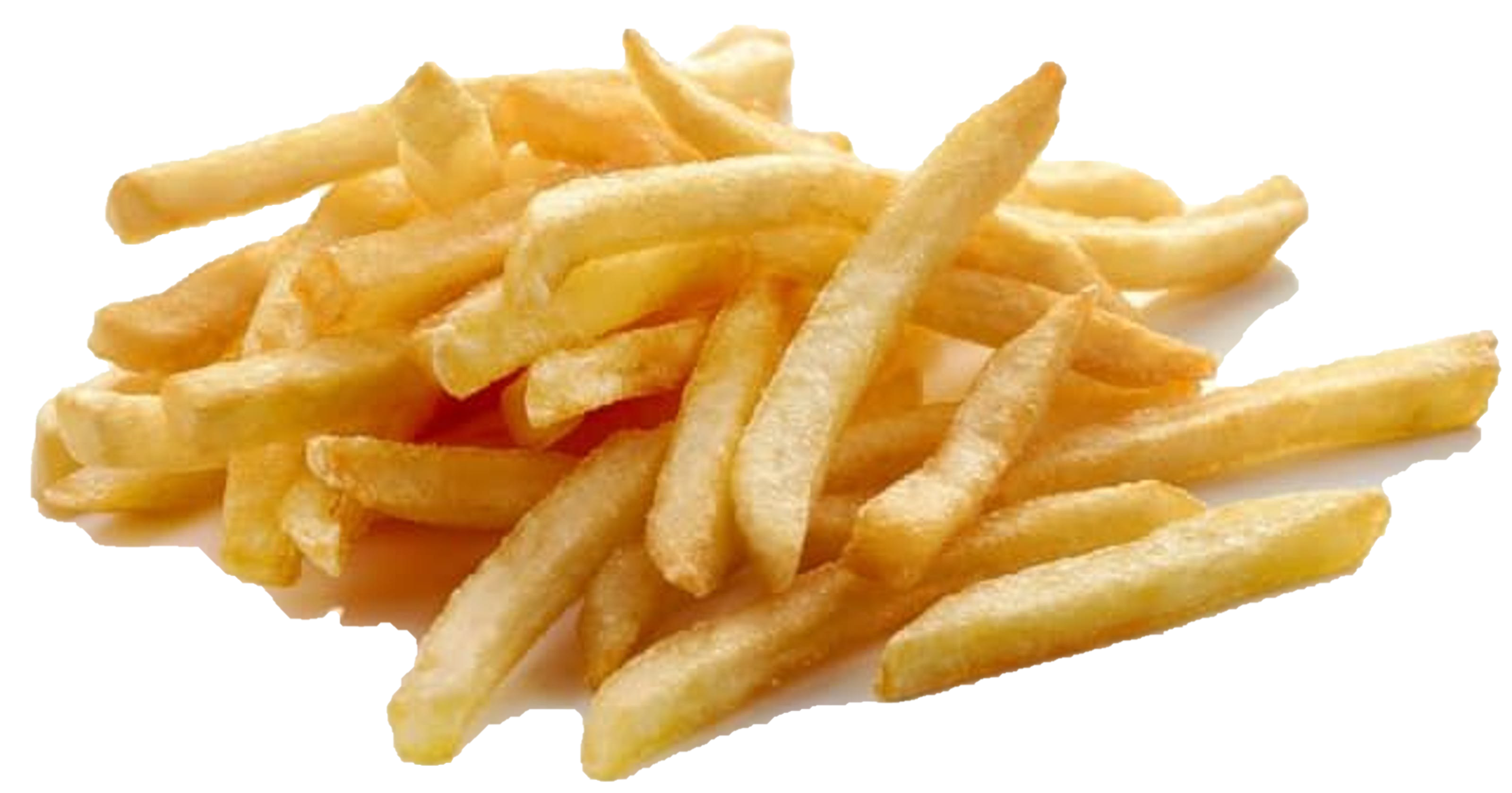 Pile Of Thin Golden French Fries Isolated Transparent PNG Image