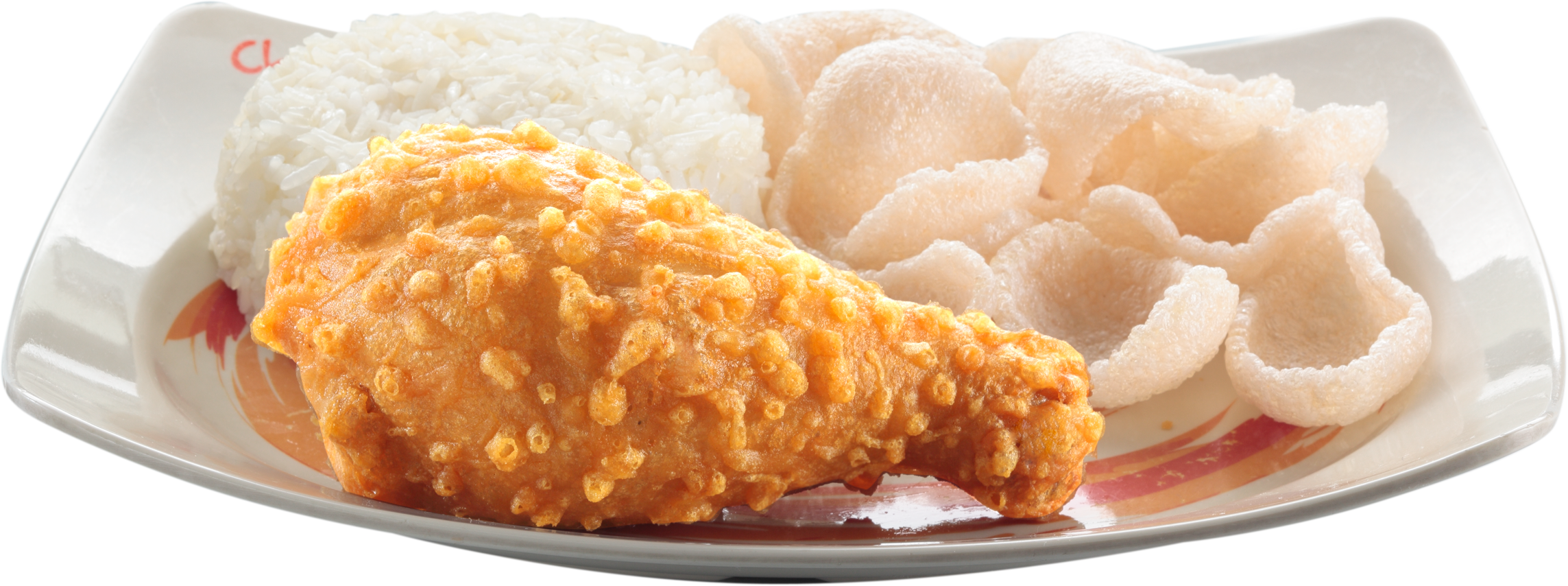 Crispy Chicken Drumstick Served Beside Raw Chicken Pieces on Plate PNG Image