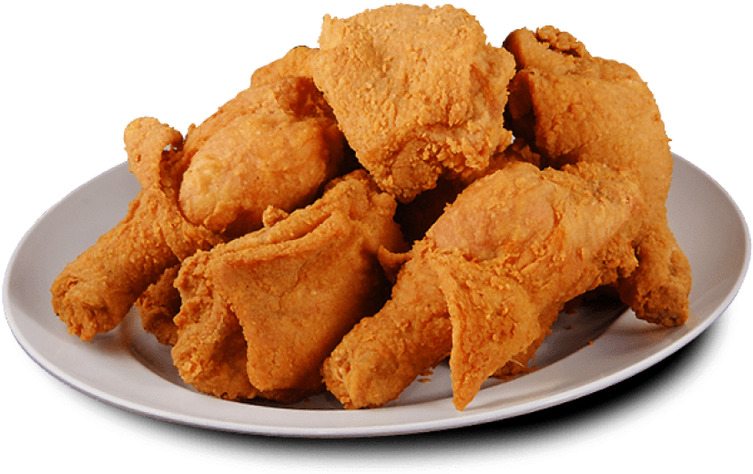 Crispy Chicken Wings and Drumsticks on Metal Serving Tray PNG Food Photo