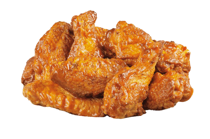 Crunchy Fried Chicken Wings Piled Together Transparent Background Food PNG Image