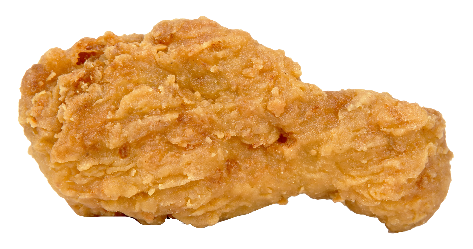Golden Breaded Chicken Tenderloin Fillet Isolated Transparent Background PNG Image