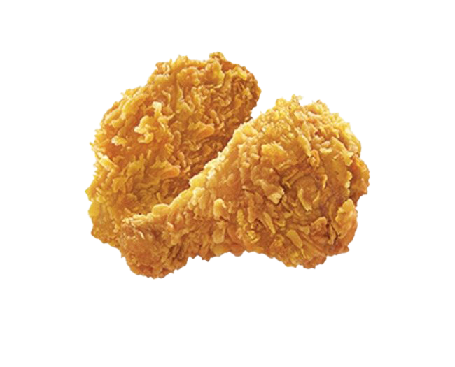 Single Crispy Breaded Chicken Nugget Isolated on Transparent Background PNG