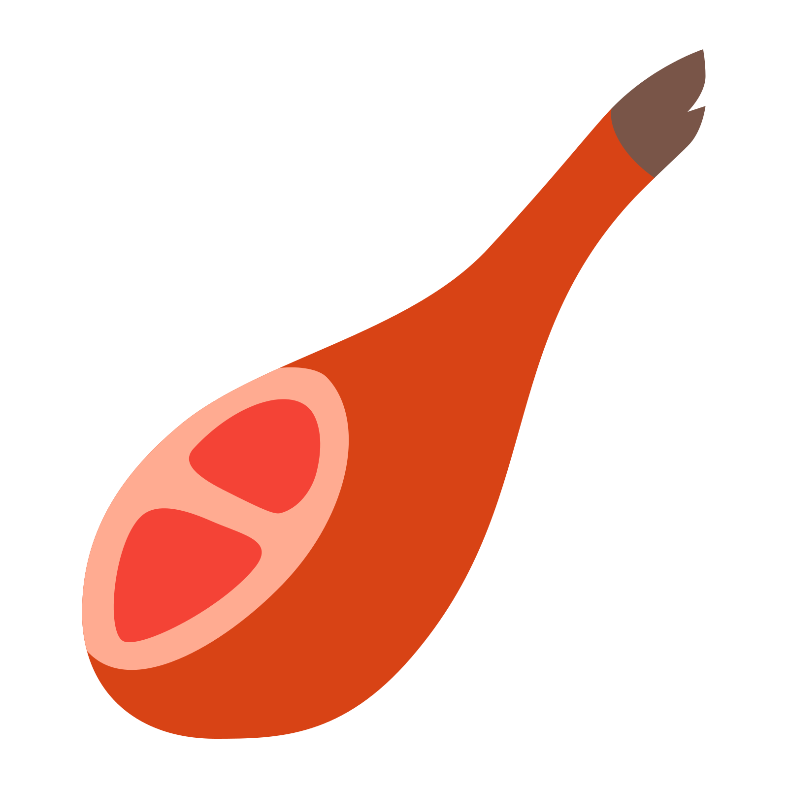 Orange Meat Leg Drumstick Food Icon Illustration Transparent PNG Clipart