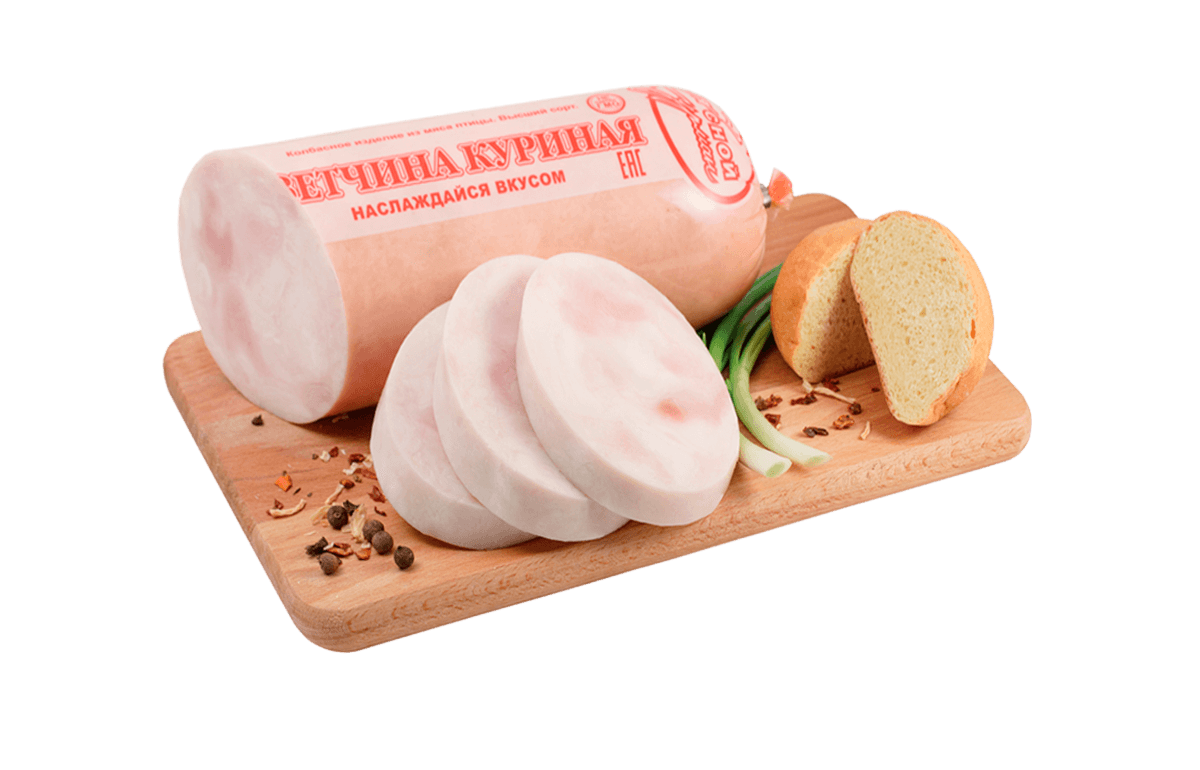 Sliced Meat and Packaged Deli Meat on Wooden Cutting Board PNG Image