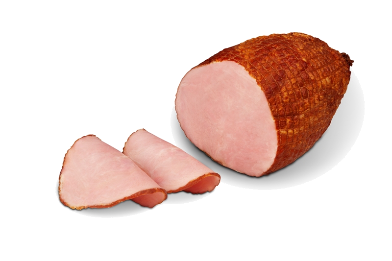 Smoked Meat Roast with Several Slices Isolated Transparent Background PNG Image
