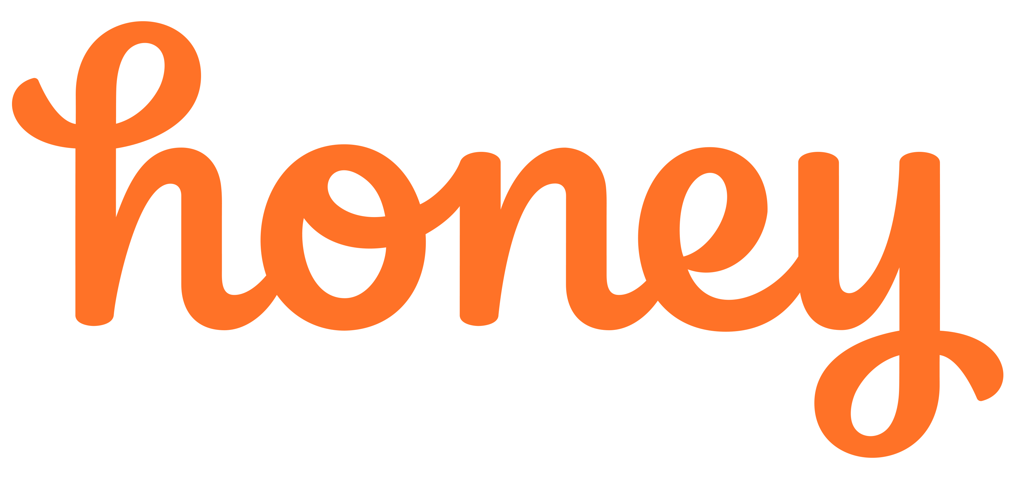 Elegant Orange Honey Script Wordmark Transparent Background PNG Lettering Graphic
