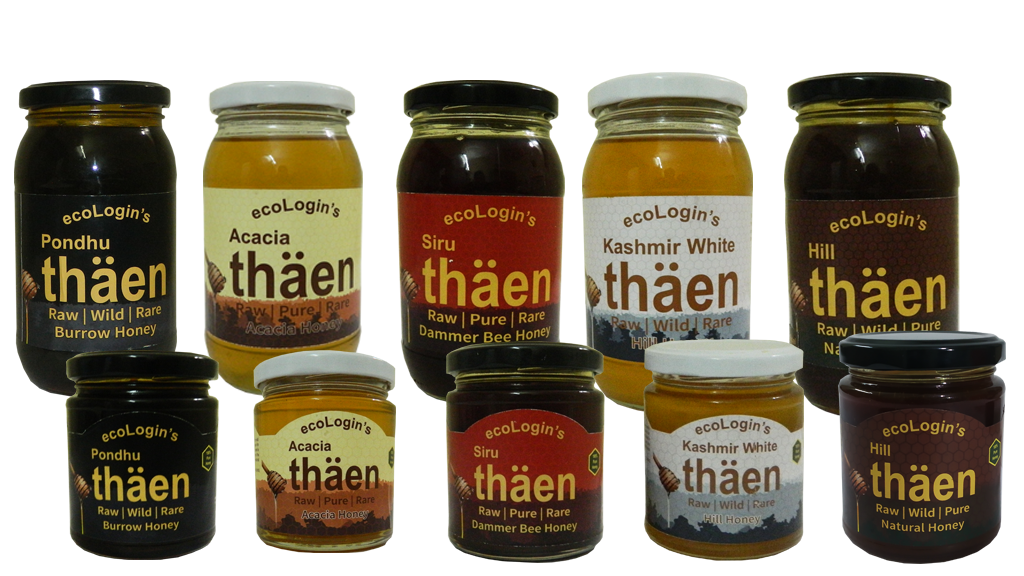Set of Dark Glass Honey Bottles with Gold Labels Transparent Product PNG Image