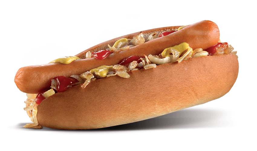 Fresh Hot Dog Sandwich with Lettuce Ketchup and Mustard Transparent Background PNG