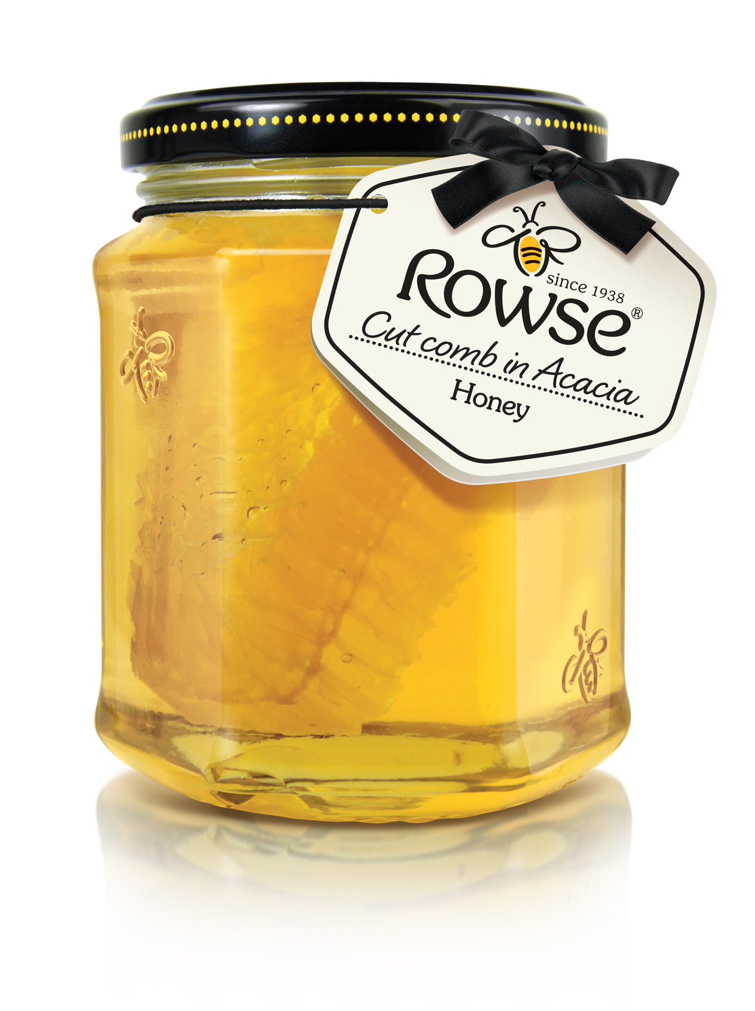 Glass Jar of Yellow Mustard Condiment with Printed Label Transparent Product PNG