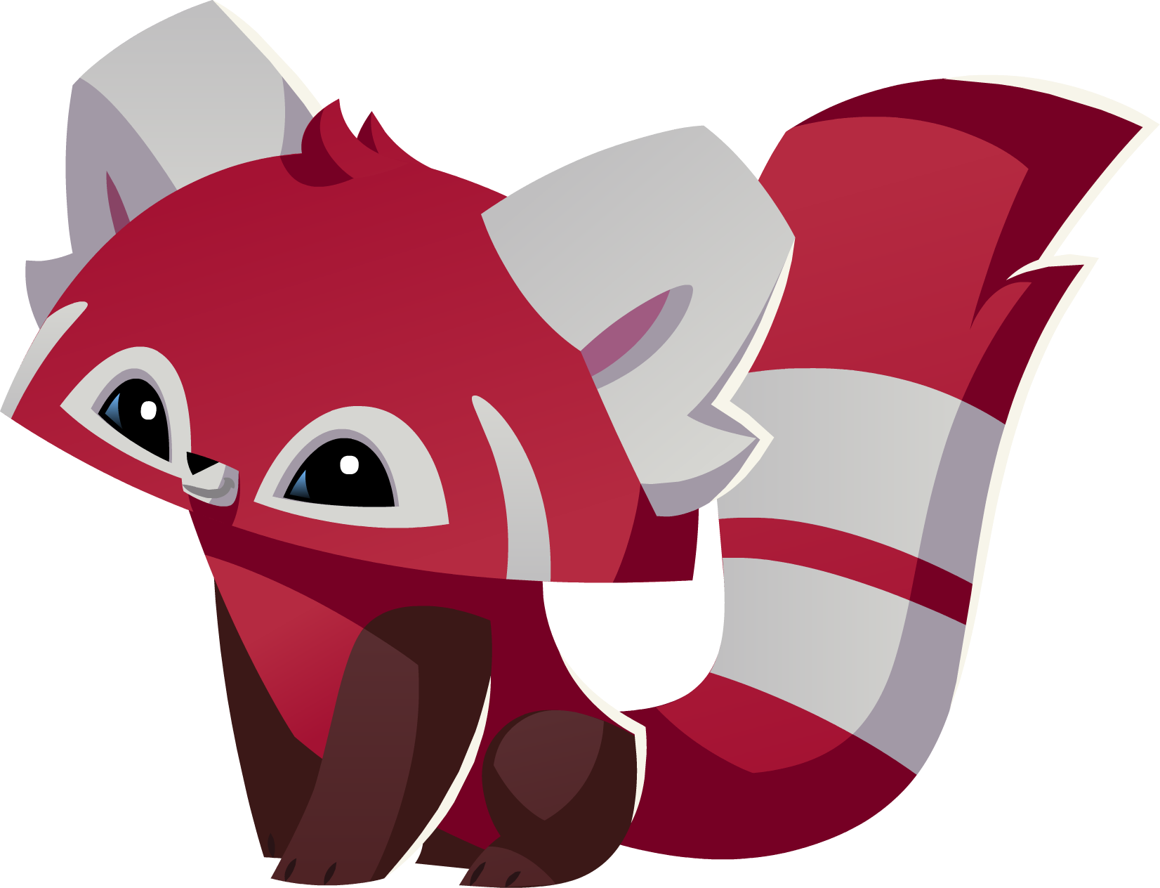 Friendly Red Fox Cartoon Mascot with Large Eyes Transparent PNG Character Image