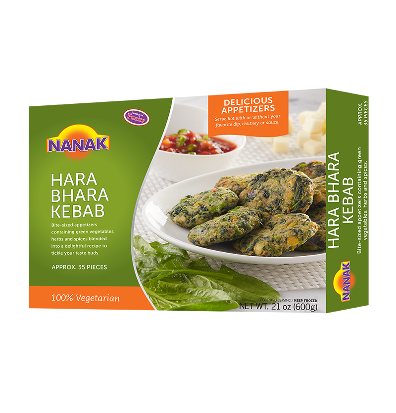 Haldirams Frozen Shami Kebab Retail Package with Green Label PNG Product Image