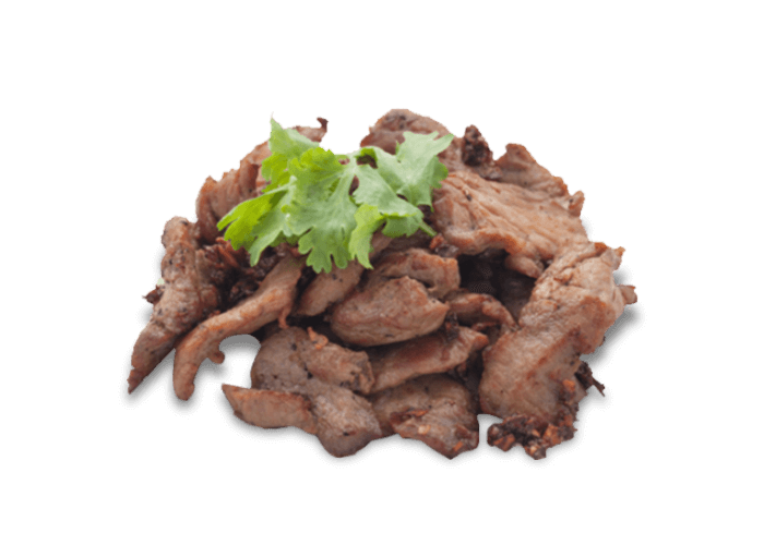 Seasoned Grilled Meat Kebab Pieces with Herbs Isolated Transparent PNG Image