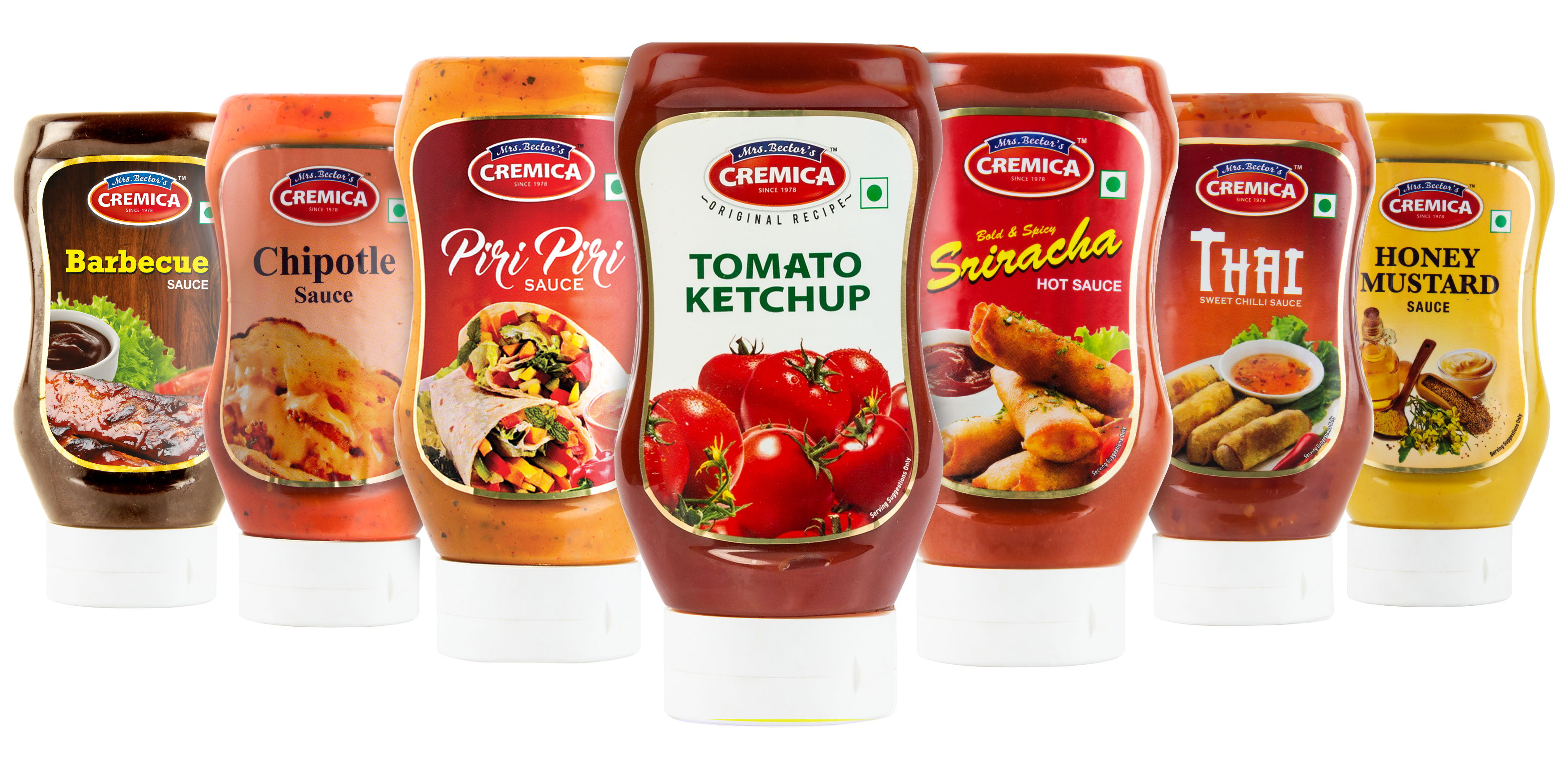 Assorted Tomato Sauce and Ketchup Jars and Bottles Product Collection PNG Image