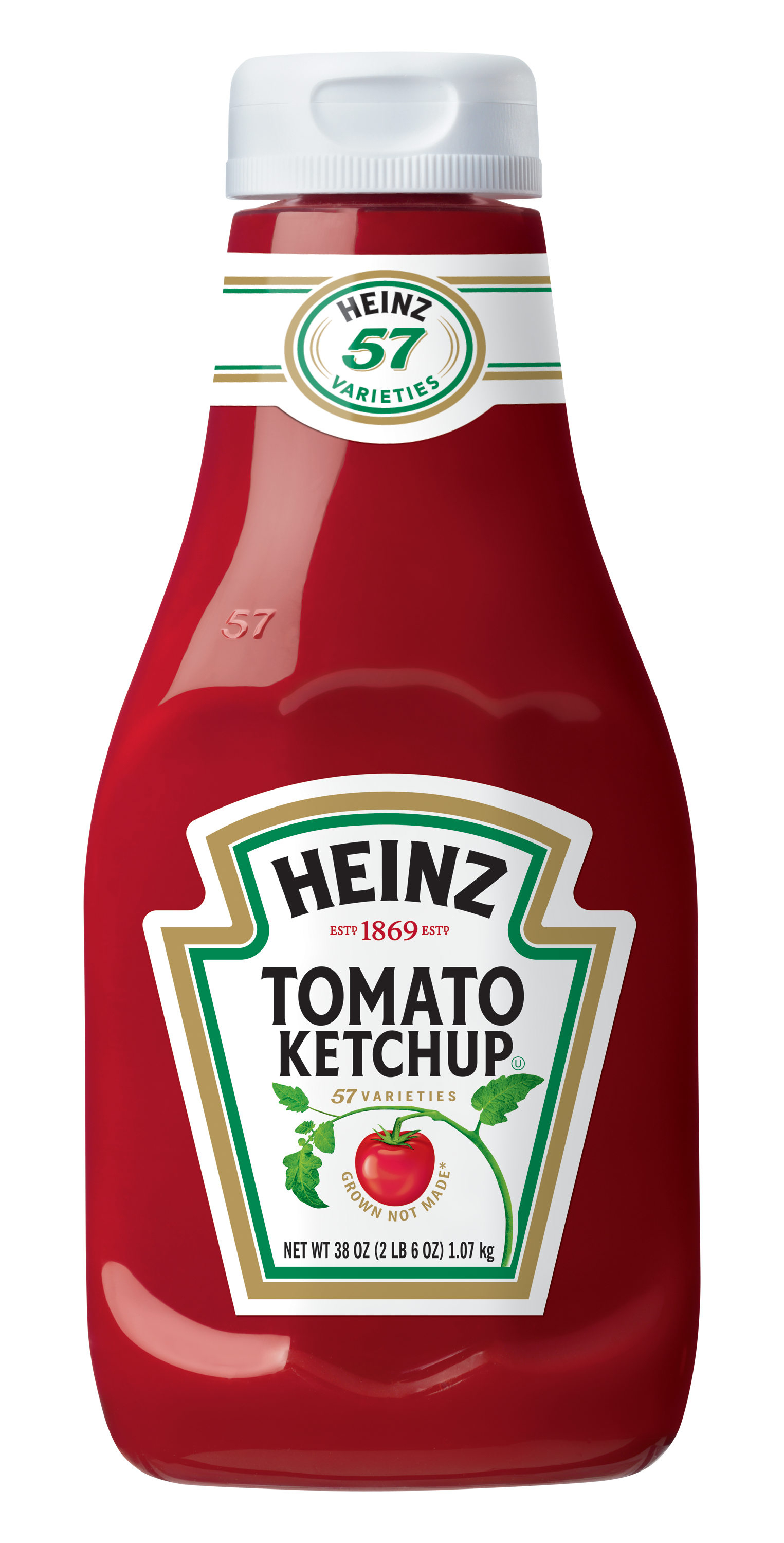 Heinz Tomato Ketchup Squeeze Bottle with White Label Transparent Product PNG