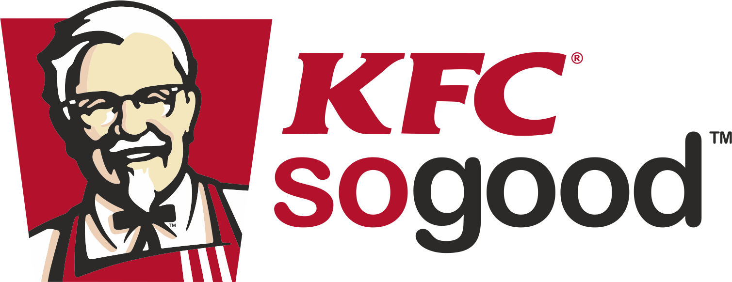 KFC Colonel Sanders So Good Promotional Logo with Red Lettering PNG Image