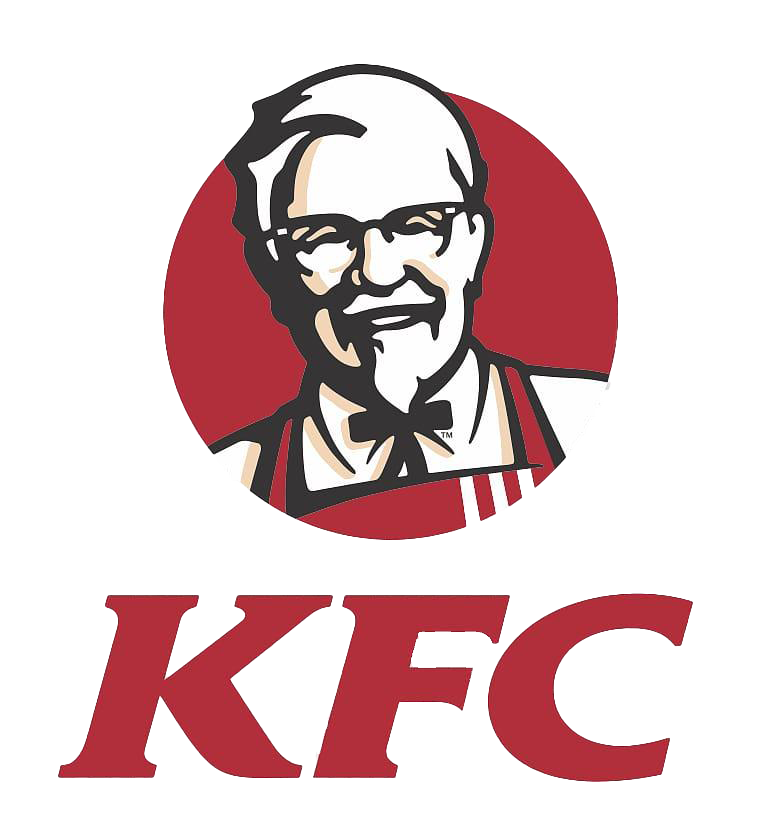 Round Red KFC Colonel Sanders Badge Logo Transparent Background PNG Image
